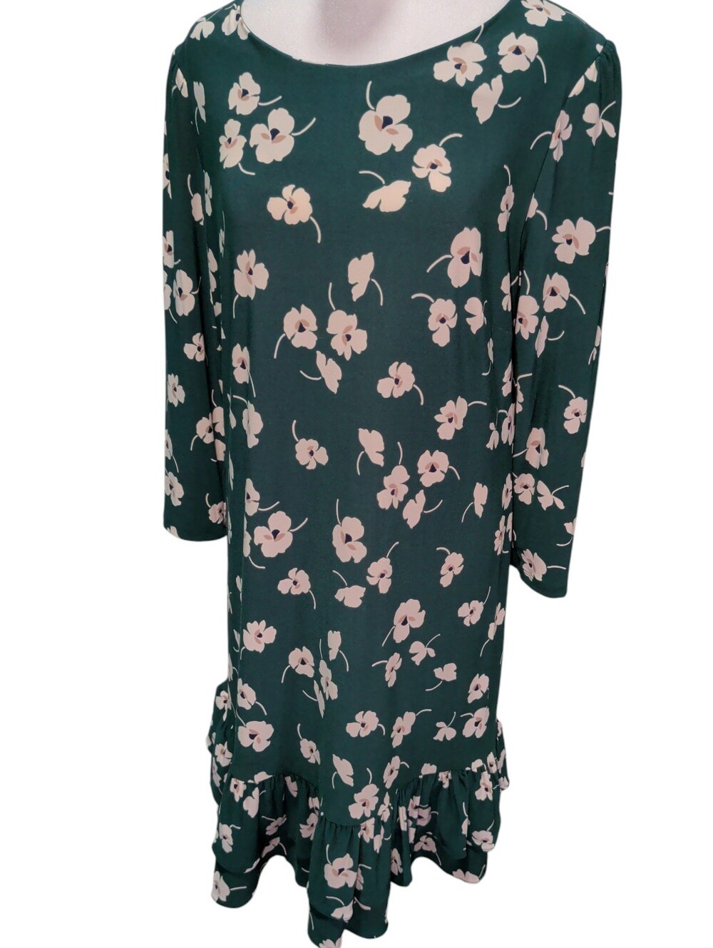 NWT Tommy Hilger Green Floral Layer Dress